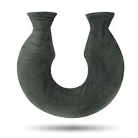 Rubber Hot Water Bottle Durable Hot Water Bag U-Shaped Cervical Hot Compress Water Heating Water Bag Great for Pain Relief Hot and Cold Therapy Water-Filled Hot Water Bottle Hot Water Bottle Knit