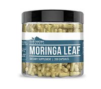 Moringa Capsules (200 Capsules, 300 mg Each) by Earthborn Elements, Energizing Dietary Supplement, Anti-Inflammatory, Hair, Skin & Nails, Superfood