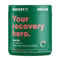 Rescue Natural Vegan 5G BCAA Recovery Powder Supplement, 2:1:1 Ratio Amino Acids for Muscle Recovery, Soy Free, Sugar Free, Keto Friendly, Pre, Intra & Post Workout for Men & Women (Watermelon)