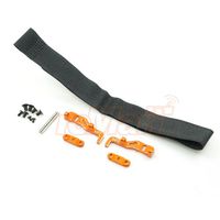 Yeah Racing Aluminum Adjustable Lipo Battery Mount For XRAY T4 Orange #XR-T4-010OR