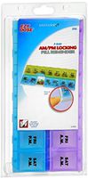 Ezy-Dose Adult-Lock 7-Day AM/PM Locking Pill Reminder 2XL #67828 1 Each (Pack of 4)