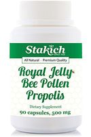 Stakich Royal Jelly Bee Pollen Propolis Capsules (90 Caps, 500 MG) - Top Quality