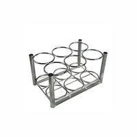 Roscoe M6 Cylinder Rack, with Bolt Down Bars, Cylinder Capacity: 6