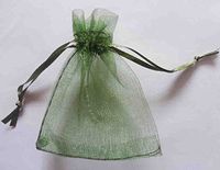Organza Drawstring Pouches Gift Bags 3"x4" - 60 Bags (Olive)