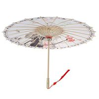 Chinese Japanese Parasol Umbrella Art Decor Painted Wedding Dance Party Props |Color - B|