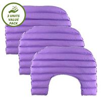 My Heating Pad Set of 3 Neck and Shoulders Heating Pads | Large Microwavable Heating Pad with Natural Filling Ingredients | Neck Warmer Heat Pad for Pain Relief (Purple Value Pack)