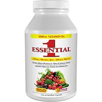 Andrew Lessman Essential-1 Multivitamin 360 Small Capsules 1000 IU Vitamin D3. 250 mcg Methyl B12. Lutein Lycopene Zeaxanthin. 24+ Nutrients. High Potency. No Additives. Ultra-Mild Only One Cap Daily