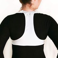BAX-U Posture Corrector | Unisex | Adjustable and Comfortable Upper Back & Shoulder Support Brace | Chiropractor Designed | XSmall | White