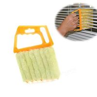 wiwanshop Mini 7 Hand Held Microfibre Venetian Blind Brush Window Air Conditioner Duster Dirt Clean Cleaner
