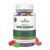 Hemp Gummies 6000 MG High Potency - 100 mg Per Fruity Gummy Bear with Hemp Oil Natural Hemp Candy Supplements for Pain, Anxiety, Stress & Inflammation Relief Promotes Sleep & Calm Mood
