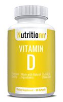 Vitamin D 5000 IU by Nutritionn - Premium Natural Health Supplement - Highest Potency, One Daily