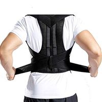 Back Brace Posture Corrector for Women and Men Provides Lumber Shoulder Clavicle Support Comfortable Fully Adjustable Back Belt for Lower or Upper Back Shoulder Pain Relief X-Large