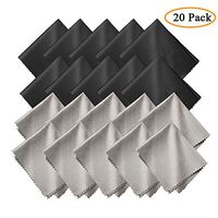 GCOA Microfiber Cleaning Cloths, for Cleaning Cell Phones, Tablets, Camera Lenses,Spectacles, Telescope, LCD Screens and Other Delicate Surface, 20 Pack