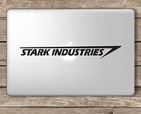 Stark Industries Iron Man Avengers - Apple MacBook Laptop Vinyl Sticker Decal, Die Cut Vinyl Decal for Windows, Cars, Trucks, Tool Boxes, laptops, MacBook - virtually Any Hard, Smooth Surface