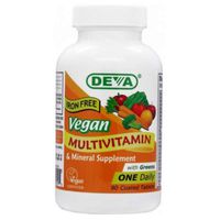 Vegan, Multivitamin Without Iron, 90 Tab (Pack of 3)