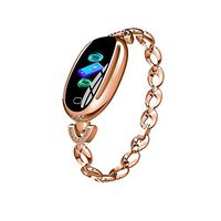 Ladeyi Watches E68 Fashion Color Screen Smart Bracelet Heart Rate Monitoring Health Multi-Sport Mode Smart Alert Smart Bracelet IP67 Waterproof for Women (Carton)