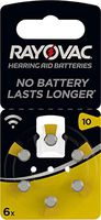 Rayovac Hearing aid batteries HA10 (6 pcs.) [RAY-10B]