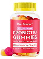 Vegan/Sugar-Free Probiotic Gummies For Adults & Kids - (5 Billion CFU) Digestive Health Supplements for Immune Support, Constipation, Bloating, Detox, Leaky Gut & Gas Relief - Women & Children Vitamin