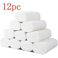 12 Family Rolls Soft Toilet Paper, Household Three-Layer Paper Towels,Clog-Safe and Septic-Safe,Skin-Friendly Bath Tissue