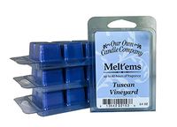 Our Own Candle Company Premium Wax Melt, Tuscan Vineyard, 6 Cubes, 2.4 oz (4 Pack)
