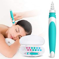 CAMTOA Earwax Remover-Ear Wax Cleaner, Soft Silicone Spiral Earwax Remover Tool, 15 Replacement Heads, q-tip Replacement