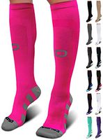 Crucial Compression Socks for Men & Women (20-30mmHg) - Best Graduated Stockings for Running, Athletic, Travel, Pregnancy, Maternity, Nurses, Medical, Shin Splints, Support, Circulation & Recovery