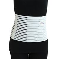 ITA-MED Women’s Breathable Abdominal/Back Support Binder AB-208: White X-Large