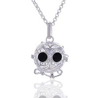 Vintage Owl Caged Fragrance Vintage Locket Aromatherapy Essential Oil Diffuser Pendant Necklace