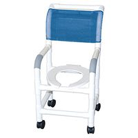 MJM International 115-3TW Pediatric Shower Chair, Royal Blue/Forest Green/Mauve