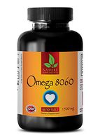 Natural Fish Oil Omega-3 - Omega 8060 (Fish Oil Soft GELS) - Fish Oil Supplements - 1 Bottle 60 Softgels