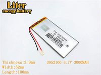 3.7V 3000mAh 3952100 Lithium Polymer Ion Rechargeable Battery Lithium Polymer Li-Po Battery for MP4 GPS MP3 Bluetooth Stereo DIY Gift