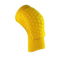 Honeycomb Basketball Leg Protector Knee Pads Crashproof Antislip Yellow M