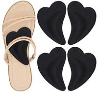 Skyfoot's Arch Support Shoe Inserts Plantar Fasciitis, Soft Gel Insoles for Flat Feet, Relieve Pressure from Pain for Men and Women 2 Pairs (Black)