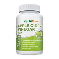 Apple Cider Vinegar 1250mg 180 Capsules Vegetarian, Non-GMO & Gluten Free - Tasteless Extra Strength - All Natural Detox, Digestion, Weight Management - Vegan