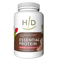 Hallelujah Diet Organic Essential Protein Powder - Almost Chocolate - 19.8oz (15 Servings)