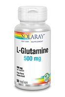 Solaray L-Glutamine Free Form Supplement, 500 mg, 50 Count