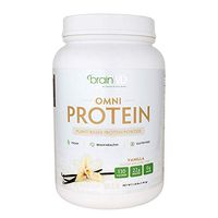 Dr. Amen brainMD Omni Protein Vanilla - 2.38 lbs - Plant-Based Protein Powder, Promotes Energy & Exercise Recovery - Vegan, Vegetarian, Sugar-Free, Gluten-Free - 30 Servings