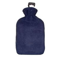 Cassandra Hot Water Bottle with Plain Coloured Fleece Cover, 1.8 L