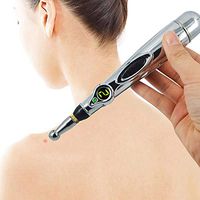 Acupressure Pen | Acupuncture Massage Pen with 3 Attachments | Electric Meridian Laser Acupuncture Therapy Massager Pain Relief Tool | Acupressure Massage Pen Helps Relax Soreness Aches & Pain