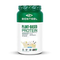BioSteel Plant-Based Protein with Whole Grain Rice Protein, Pea Protein, and Pumpkin Protein, Vanilla, 825 Gram