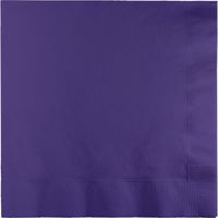 250-Count Touch of Color 3-Ply Paper Dinner Napkins, Purple