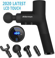 Alderman X Percussion Massage Gun - Deep Tissue Massager for Muscle Pain Relief Percussive Therapy for Tension Enhanced Recovery for Athletes - Ultra Quiet, Powerful 5 Speed High-Intensity Vibration H