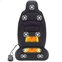 Heated Car Seat,Massage Cushion Heated Seat Cushion Lumbar Support Back Pain Plugs Into Cigarette Lighter Thanksgiving Christmas Gift,Black