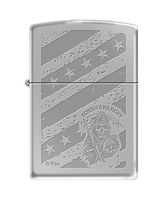 Zippo Sons of Anarchy Stars and Stripes High Polish Chrome Pocket Lighter