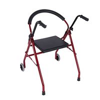 Walkers Lxn Aid Stand-up Rack/Lower Limb Four-Legged Crutches Walking Frame Aluminum Alloy Push Adjustable Height Foldable Seat