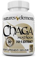 Chaga Mushroom for Immune Support - Standardized 10:1 Chaga Extract - 30% Polysaccharides - Free Gift with 3 Bottle Purchase! - 1 Month Supply - 500mg Veggie Caps
