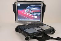Panasonic Toughbook CF-19 CF-19AHUAX1M MK5 FULLY RUGGED 10.1" CORE i5 2520M 4GB 320GB WIN7 PRO 32BIT WIFI BTooth Resistive Touch Stylus AC Battery
