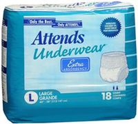 Attends Underwear Large Extra Absorbency - 4 pks of 18ct