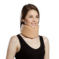 Cervical Neck Collar,Ergonomic Neck Support Brace for Men, Women and Sleeping，Neck Pain Relief (Beige, Small)