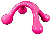 Four Point Hand-Held Massage Tool Easy Palm Fit with Knobs for Gentle Pressure Point Massage! (Pink)